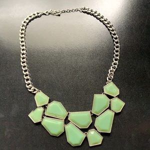 Necklace Turquoise with silver metal